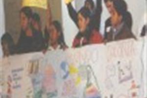 Los niños presentaron su sentir en imágenes.