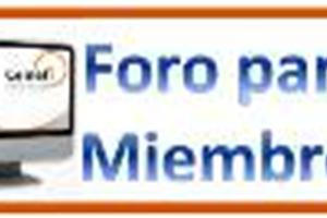 Foro para miembros
