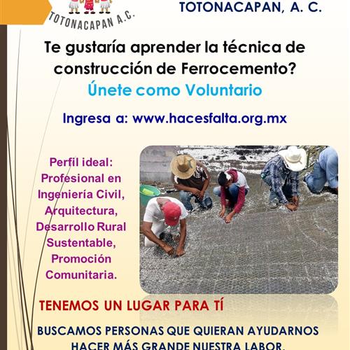 Profesional en ingenieria civil, arquitectura, desarrollo rural sustentable, promoción comunitaria.