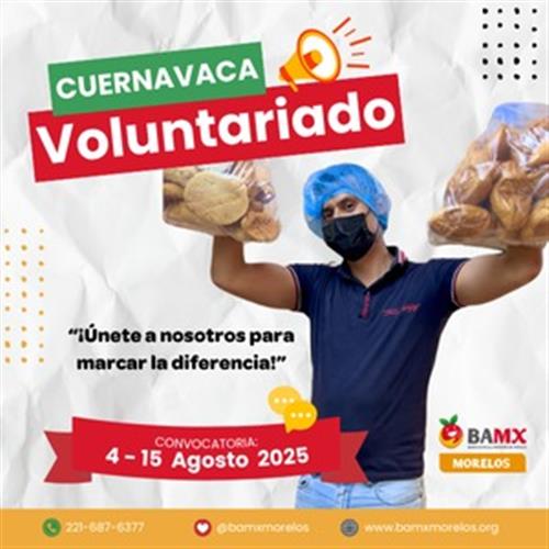 "Sé parte del cambio: voluntariado en el banco de alimentos de morelos"