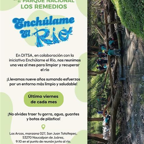 Limpieza del río chico en el parque nacional de los remedios naucalpan
