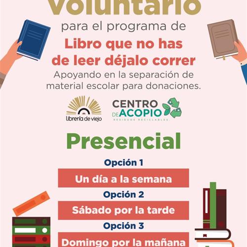 Voluntariado en librería de libros usados