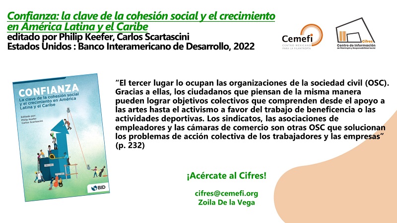 Te invitamos a leer “Confianza: la clave de la cohesión social”